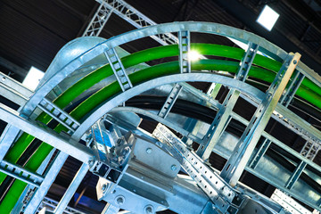 Energy supply. High voltage wire. Provision of production with electric energy. Cabling. The wires...