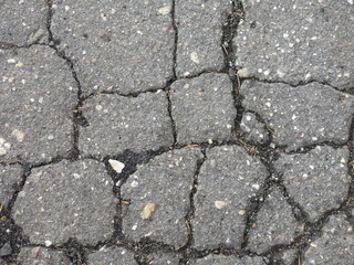 cracked asphalt gray