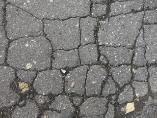 cracked asphalt gray