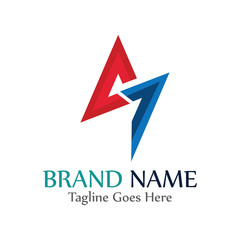 AJ letter logo creative modern template vector design