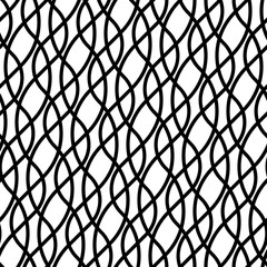Naklejka premium Design seamless monochrome interlaced pattern