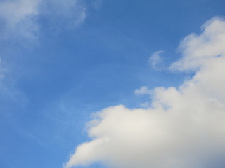 blue sky with white clouds