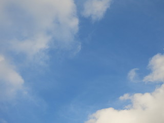 blue sky with white clouds