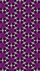 Ornate geometric pattern and abstract colored background