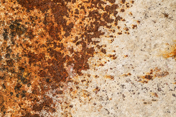 Old rusty aged white grunge metal surface texture background