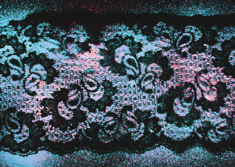 Beautiful watercolor background - lace texture. Fashion background