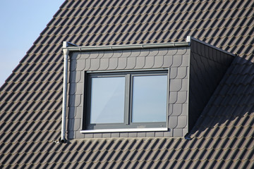 Dachgaube mit Schieferverkleidung