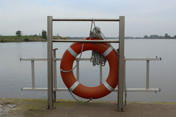 life buoy on the beach