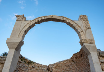 Ancient city Ephesus (Efes). Ancient architectural structures. Ephesus most visited ancient city in Turkey. Selcuk, Izmir TURKEY