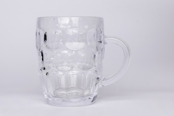 Empty beer glass. Isolated on white background