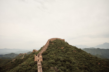 The Great Wall of China. Jinshanling section in Hebei Province, near Beijing.