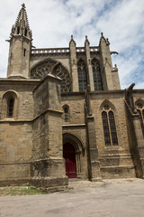 Fototapeta na wymiar Historic Basilica of Saint Nazaire in Carcassonne, France