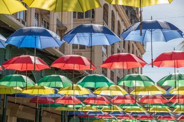 Fototapeta na wymiar Rainbow umbrella