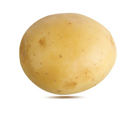 Potato isolated on white background with clipping path
