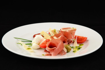 fresh salad on a plate