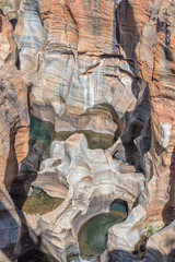 View of Bourkes Luck Potholes in the Treur River