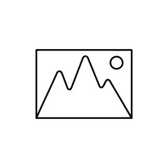 Web line icon. Gallery, design for website