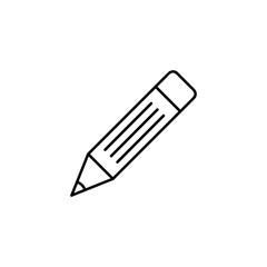 Fototapeta premium Edit pencil or pencil for writing line art vector icon for apps and websites
