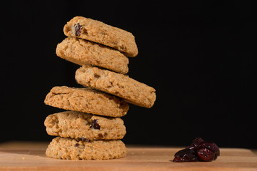 stack of chocolate chip cookies