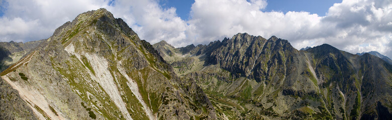 Fototapeta na wymiar View from Predne Solisko High Tatras national park, Slovakia