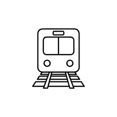 Train icon vector. Modern Transportation sign Isolated on white background. Train logo template symbol