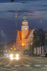 Fototapeta na wymiar Olsztyn nocą