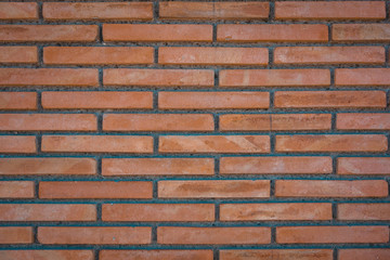 brick facade in warm colors