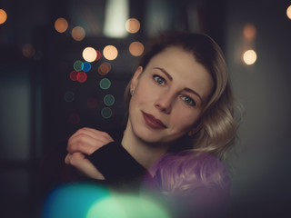 christmas girl portrait