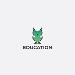 Education logo icon design, vector illustration.