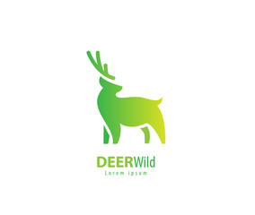 Animal dear logo - illustration