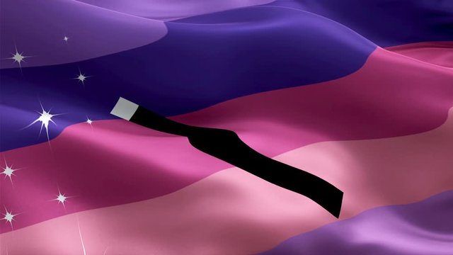 Rainbow Circegender Pride Flag video waving in wind.  Circgender Flag background Circgender play,fantasies. Rainbow Pride heteroflexible Flag Looping Closeup 1080p Full HD 1920X1080 footage. Rainbow c