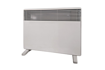 Electric heater battery. Radiator. Home electric heater convector isolated on white background. Equipment for rapid heating of the room
