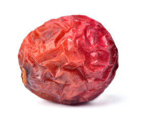 Obraz premium Freeze dried cranberry isolated on white background. Macro.