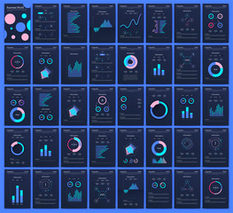 Modern infographic vector concept. Business graphics brochures.