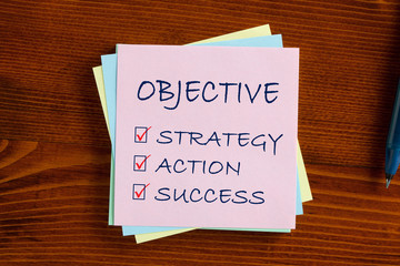 Objective Checklist Concept