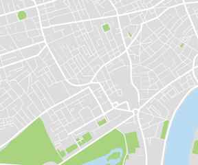 City map navigational template