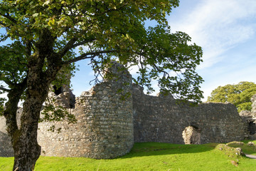the ruins of the old inverlochy castle in Fort William