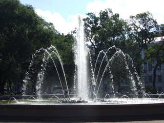Fototapeta premium fountains in St. Petersburg