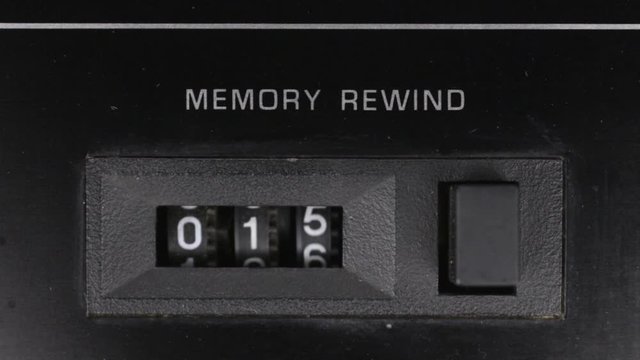 Close-up, analog counter counting from zero to thirty-five.