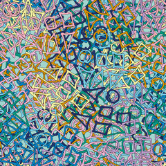 Grunge multicolor seamless. Abstract color vector texture. Template to print