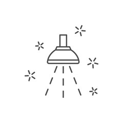 Shower bathing icon. Simple line, outline vector of hygiene icons for ui and ux, website or mobile application on white background