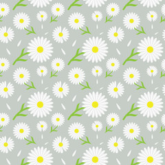 Beautiful daisy/chamomile floral pattern for fabric/textile print