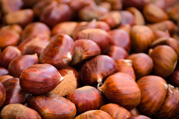 CHESTNUTS IN COOKING. THEY ARE IN A GREAT PAN