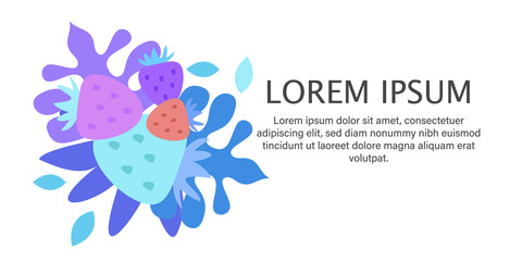 Abstract background strawberry illustration of vector color cover design