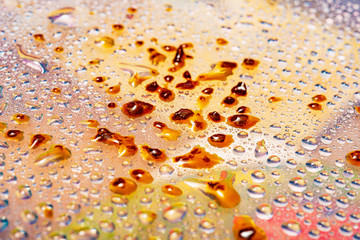 Soap bubbles background- suds liquid