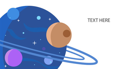 Abstract background galaxy illustration of vector color cover design