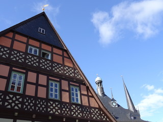 Architektur am Rathaus Wernigerode