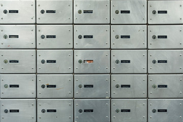 Luggage storage , mailbox cells in the Old town of Jerusalem