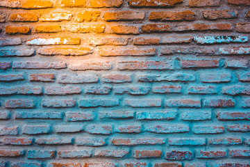 Fototapeta premium brick facade in warm colors