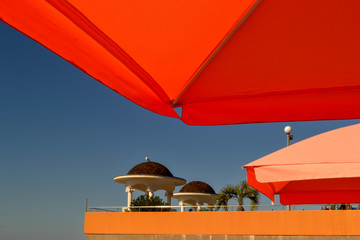 umbrellas on the beach